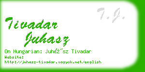 tivadar juhasz business card